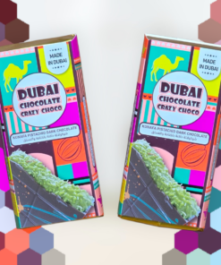 Alternative view of Crazy Choco Dark Kunafa Pistachio 200gram Jumbo Bar Premium Dubai Chocolate