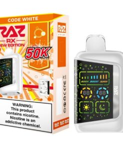 RAZ RX DEW EDITION 50000 DISPOSABLE CODE WHITE