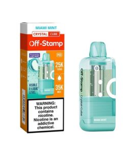 OFF STAMP CRYSTAL DISPOSABLE POD ONLY 35000 PUFF MIAMI MINT