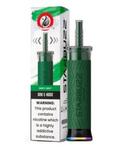 STARBUZZ HOOKAH VAPE DISPOSABLE 50000 PUFF SIMPLY MINT