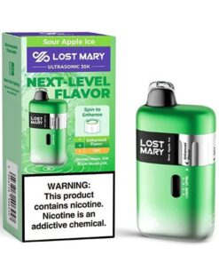 LOST MARY ULTRASONIC DISPOSABLE 35K PUFFS SOUR APPLE ICE