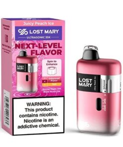 LOST MARY ULTRASONIC DISPOSABLE 35K PUFFS JUICY PEACH ICE