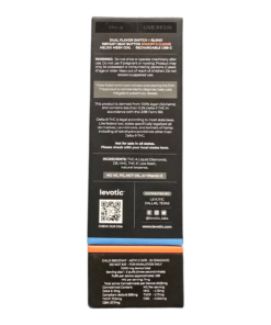 Alternative view of LEVOTIC DISPOSABLE 3GRAM THCA DUAL FLAVOR + BLEND MODE HYBRID BLUE RAZZ / SATIVA TTOPICANA COOKIE