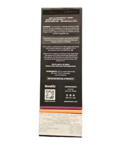 Alternative view of LEVOTIC DISPOSABLE 3GRAM THCA DUAL FLAVOR + BLEND MODE INDICA LEMON CHERRY GELATO / SATIVA FROZEN MANGO