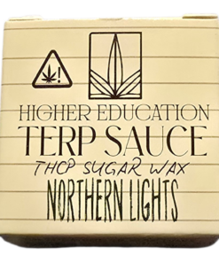 Alternative view of HIGHER EDUCATION TERP SAUCE THCP SUGAR WAX INDICA NORTHERN LIGHTS