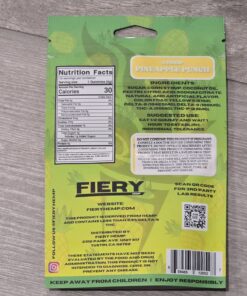 Alternative view of FIERY CUBES 2000MG GUMMY 10CT HYBRID PINEAPPLE PUNCH