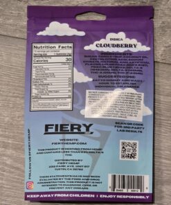 Alternative view of FIERY CUBES 2000MG GUMMY 10CT INDICA CLOUDBERRY