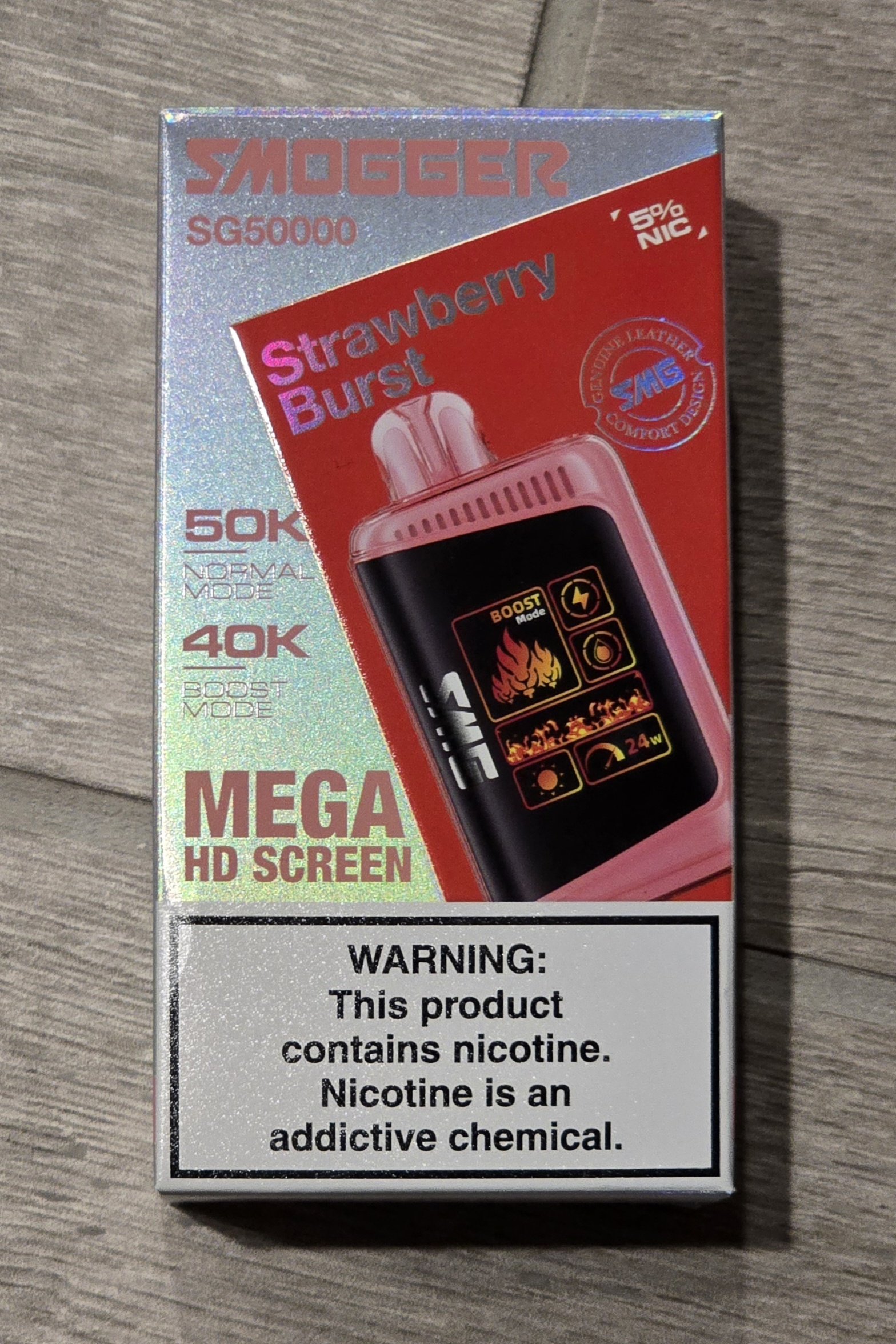 SMOGGER SG50000 DISPOSABLE VAPE STRAWBERRY BURST