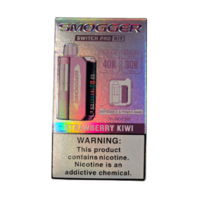 SMOGGER SWITCH PRO KIT VAPE BATTERY AND FLAVOR STRAWBERRY KIWI 40000 PUFF
