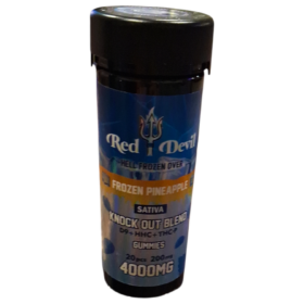 RED DEVIL GUMMIES 4000MG JAR 20PCS SATIVA FROZEN PINEAPPLE