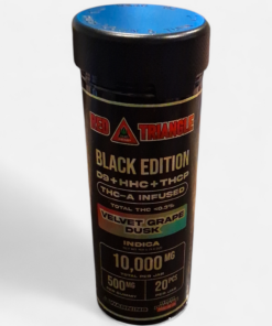 RED TRIANGLE GUMMIES 10,000MG JAR 20PCS INDICA VELVET GRAPE DUSK