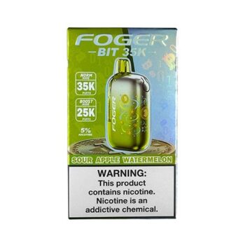 FOGER BIT DISPOSABLE 35K PUFFS SOUR APPLE WATERMELON