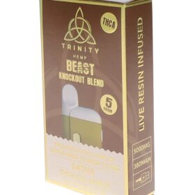 TRINITY BEAST KNOCKOUT BLEND THCA DISPOSABLE 5GRAM SATIVA. TROPICAL RUNTZ