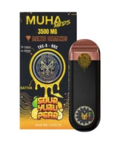 MUHA DISPOSABLE 3.5GRAM *NEW* MELTED DIAMOMDS SATIVA SOUR YOZU PEAR