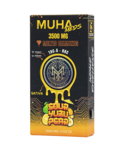 Alternative view of MUHA DISPOSABLE 3.5GRAM *NEW* MELTED DIAMOMDS SATIVA SOUR YOZU PEAR