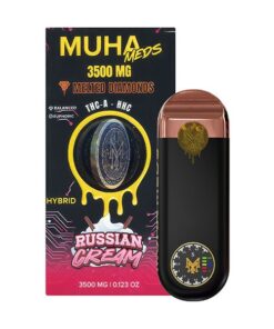 MUHA DISPOSABLE 3.5GRAM *NEW* MELTED DIAMOMDS HYBRID RUSSIAN CREAM