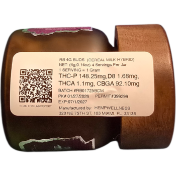 Alternative view of ROYAL BLEND THCP FLOWER 4GRAM JAR HYBRID CEREAL MILK