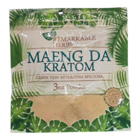 REMARKABLE KRATOM POWDER 3OZ GREEN MAENGDA