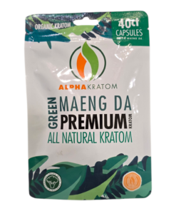 ALPHA KRATOM CAPSULE 40CT GREEN MAENGDA