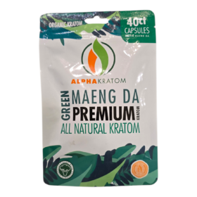 ALPHA KRATOM CAPSULE 40CT GREEN MAENGDA