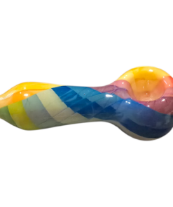 GLASS TOBACCO PIPE COLORS 3.5"