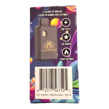 Alternative view of CAUSHROOM 2.2ML DISPOSABLE MUSHROOM VAPE TROPICAL TUTU