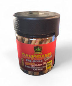 BANGBANG PRE ROLLS 40COUNT 1.5 GRAM EACH TOTAL 60GRAMS INDICA LIVE RESIN GODFATHER OG