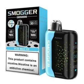 SMOGGER GB50000 DISPOSABLE VAPE BLUE RAZZ ICE