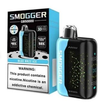 SMOGGER GB50000 DISPOSABLE VAPE BLUE RAZZ ICE