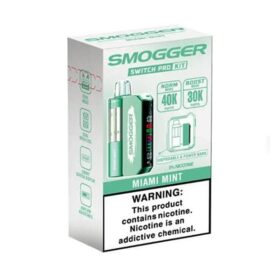 SMOGGER SWITCH PRO KIT VAPE BATTERY AND FLAVOR MIAMI MINT 40000 PUFF