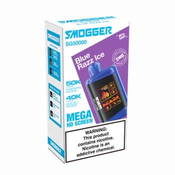 SMOGGER SG50000 DISPOSABLE VAPE BLUE RAZZ ICE