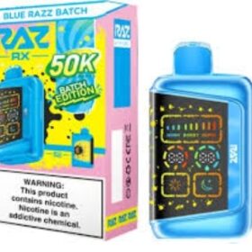 RAZ BAR RX 50K DISPOSABLE RX  BLUE RAZ BATCH