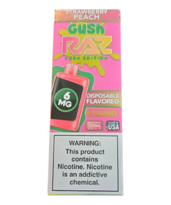 RAZ GUSH E LIQUID 6mg 100ML STRAWBERRY PEACH