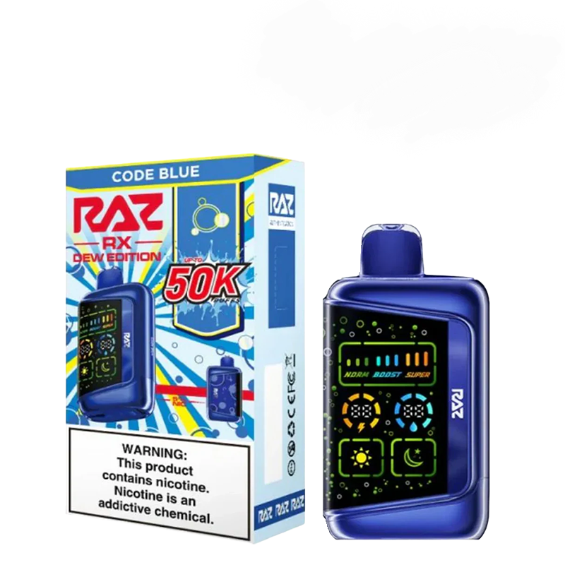 RAZ BAR RX 50K DISPOSABLE RX BLUE RAZ BATCH