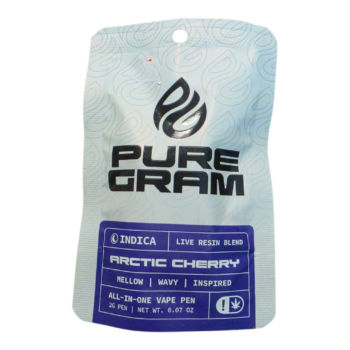 PURE GRAM LIVE RESIN BLEND DISPOSABLE 2GRAM INDICA ARCTIC CHERRY