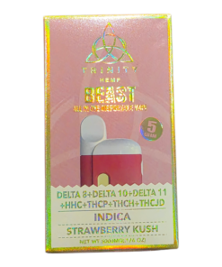 TRINITY BEAST KNOCKOUT BLEND THCA DISPOSABLE 5GRAM INDICA STRAWBERRY KUSH