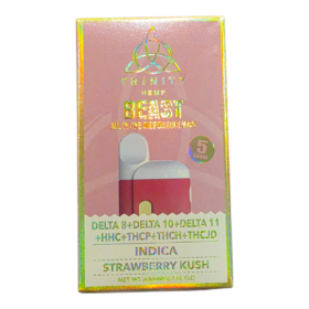 TRINITY BEAST KNOCKOUT BLEND THCA DISPOSABLE 5GRAM INDICA STRAWBERRY KUSH