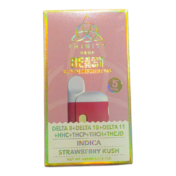 TRINITY BEAST KNOCKOUT BLEND THCA DISPOSABLE 5GRAM INDICA STRAWBERRY KUSH