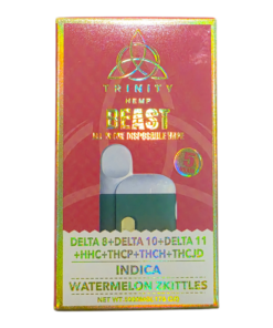 TRINITY BEAST KNOCKOUT BLEND THCA DISPOSABLE 5GRAM INDICA WATERMELON ZKITTLE