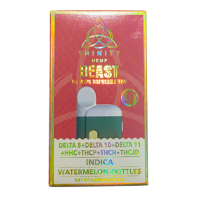 TRINITY BEAST KNOCKOUT BLEND THCA DISPOSABLE 5GRAM INDICA WATERMELON ZKITTLE