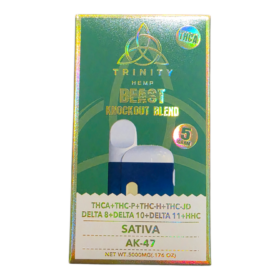 TRINITY BEAST KNOCKOUT BLEND THCA DISPOSABLE 5GRAM SATIVA AK47