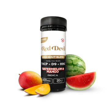 RED DEVIL GUMMIES 600MG EACH JAR OF 20PCS 12,000MG INDICA WATERMELON MANGO