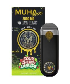 MUHA DISPOSABLE 3.5GRAM *NEW* LIVE RESIN SATIVA SOUR CHERRY LIMEADE