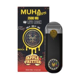 MUHA DISPOSABLE 3.5GRAM *NEW* LIVE RESIN INDICA APPLE FRITTER