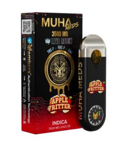 Alternative view of MUHA DISPOSABLE 3.5GRAM *NEW* LIVE RESIN INDICA APPLE FRITTER