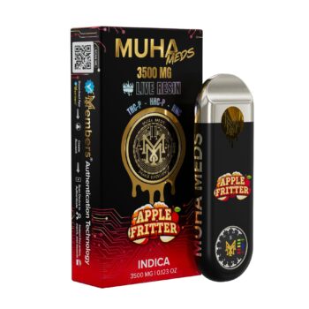 Alternative view of MUHA DISPOSABLE 3.5GRAM *NEW* LIVE RESIN INDICA APPLE FRITTER