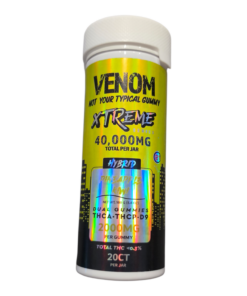 VENOM GUMMIES 40,000MG JAR 20PCS HYBRID PINEAPPLE KIWI