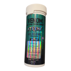 VENOM GUMMIES 40,000MG JAR 20PCS SATIVA ORANGE RASPBERRY