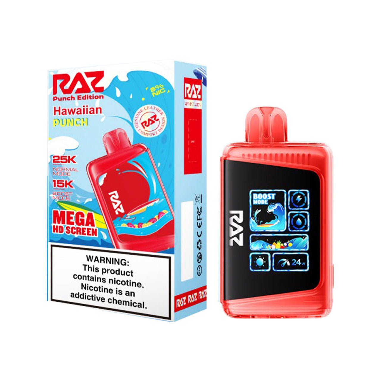 RAZ BAR 25000 DISPOSABLE PUNCH EDITION NEW* HAWAIIAN PUNCH