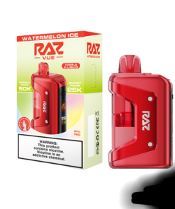 RAZ VUE 50000 REUSEABLE BATTERY POD KIT WATERMELON ICE